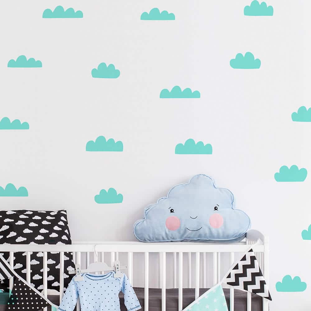 Hand Drawn Cloud Wall Decals | Removable Nursery Decor | 41 Orchard