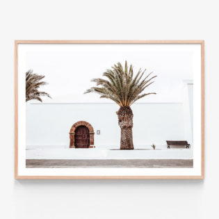 Casa-Palm-Oak-Framed-Print